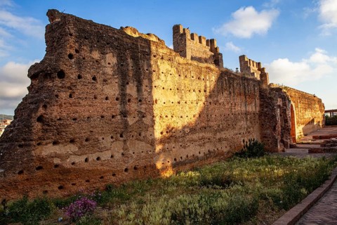 Merinies Ramparts from the XIV Century located in the western side of Ceuta, Spain, North Africa