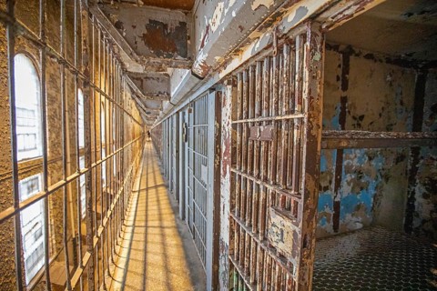 Mansfield, Ohio - The East Cell Block at the Ohio State Reformatory. The prison opened in 1896 and