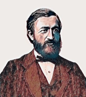 Johann Philipp Reis, 1834 – 1874, German scientist and inventor, digital edited