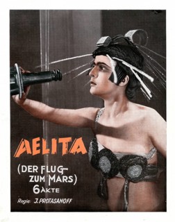 AELITA, Soviet, silent film, first science fiction film, avant-garde, Yakov Protasanov, based on