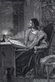 Detail from the work of art Faust by Ludwig Schnorr von Carolsfeld, Johann Wolfgang von Goethe,