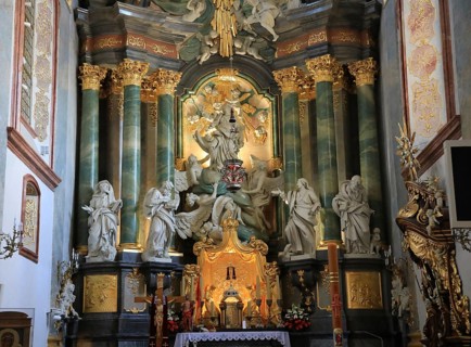 Main altar in the basilica of the Jasna Gora monastery in Czestochowa, Poland