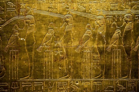 Pharaoh Tutankhamun's gold treasure, the Grand Egyptian Museum, Grand Egyptian Museum, GEM, Giza,