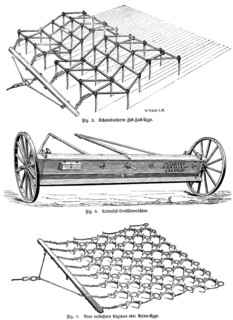 Agricultural equipment, wrought iron zigzag harrow, universal porridges machine, new improved