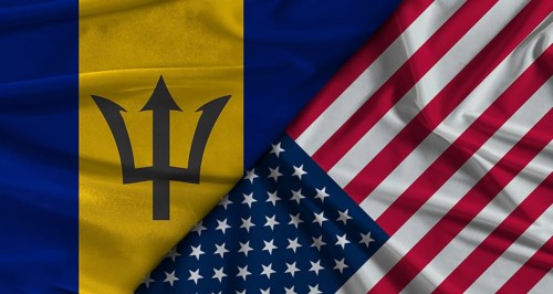 Bilateral relations between Barbados and United States. Flag of Barbados and United States