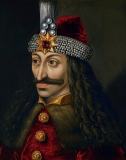 Portrait of Vlad III Dracula, model of Count Dracula, Vlad the Impaler, Wallachia, vampire,