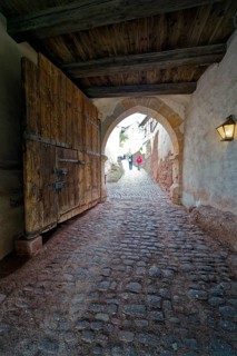 Passage, gatehouse, Wartburg, castle in the Thuringian Forest, UNESCO World Heritage, Eisenach,
