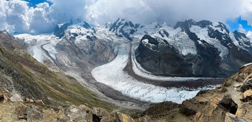 Gorner Glacier, Monte Rosa Massif, Zermatt, Valais, Switzerland