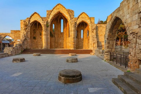 Church of the Virgin of the Burgh, Rhodes City, Rhodes Island, Dodecanese Islands, Greece