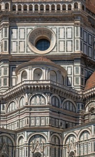 Detailed view, Cathedral of Santa Maria del Fiore, Cathedral, Duomo by Filippo Brunelleschi, UNESCO