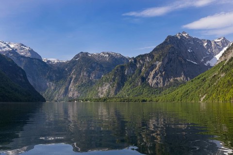 Boat trip on Lake Königssee, Berchtesgaden National Park, Germany