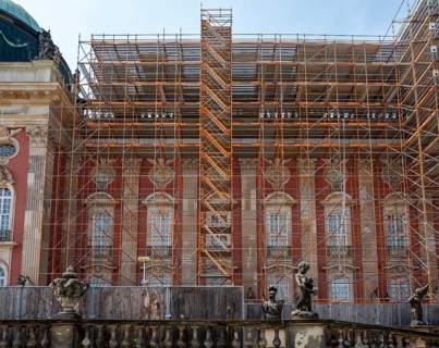 Extensive construction and sarnization of the New Palace in Sanssouci Park, Prussian Palace and