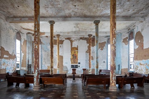 Mansfield, Ohio - The chapel at the Ohio State Reformatory. The prison opened in 1896 and was