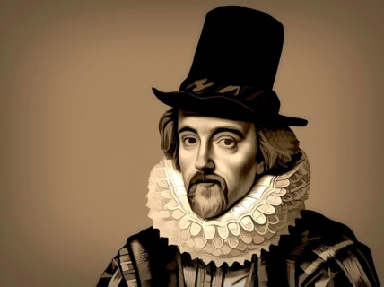 Portrait of Sir Francis Bacon, Baron Baco of Verulam, 1561 - 1626, English lawyer, statesman,