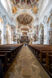 The magnificent Basilica of St. Alexander and St. Theodor in Ottobeuren impresses as a masterpiece