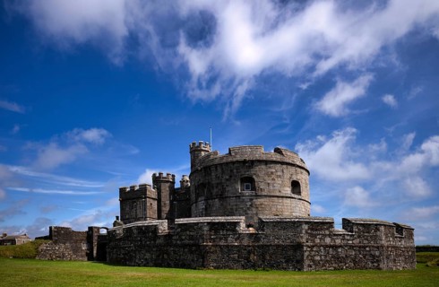 Tudor Gun Tower, Donjon, Residential Tower, Fortress, Pendennis Castle, Fort, Castle, Falmouth,