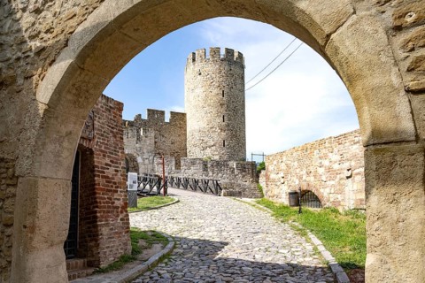 Belgrade, Serbia. April 23rd 2026. Despot Stefan Tower, part of the Belgrade Fortress and