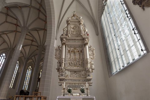 Sacramental Altar in St. Peter's Cathedral, Bautzen, Upper Lusatia, Saxony, Germany