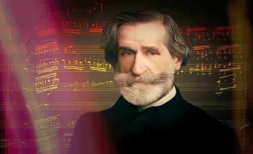 Giuseppe Verdi, 1813 – 1901, Italian opera composer, autograph notesheet from Don Carlos, digitally
