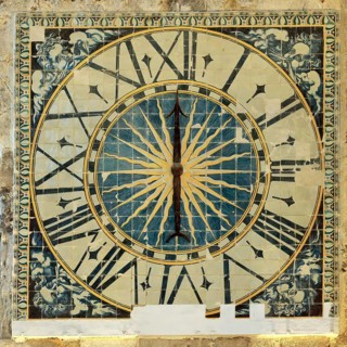 Sao Joao de Alporao Church, Clock, Santarem, Ribatejo, Portugal