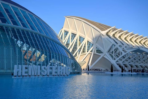 L'Hemisferic, IMAX cinema, and Museo de las Ciencias Principe Filipe, Ciudad de las Artes y de las