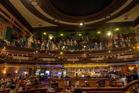 Interior The Playhouse theatre and cinema now Wetherspoon pub, Colchester, Essex, England, UK