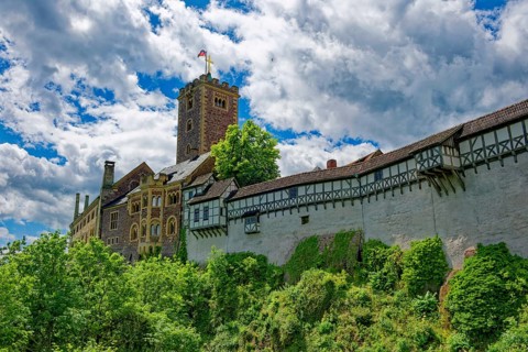 Wartburg, castle in the Thuringian Forest, UNESCO World Heritage, Eisenach, Thuringia, Germany
