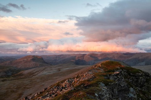 Evening in the mountains, Söröya, Finnmark, Norway, September 2018