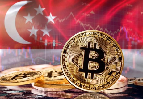 Bitcoin with Philippine flag in the background. Investors in cryptocurrency and Blockchain