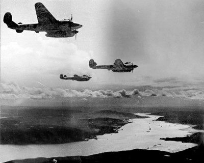 Soviet aircraft on the northern front near Murmansk, Soviet Union, 1942