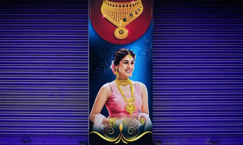 Advertisement for a jewellery, India