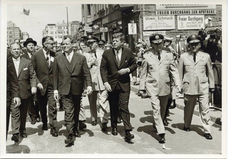 President John F. Kennedy, USA, West Berlin, visit, June 26, 1963, Cold War, Berlin Wall, Mayor