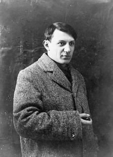 Portrait of an unknown photographer of the young Pablo Picasso from 1908, Paris, France Pablo