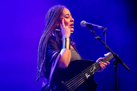 Sulafa Elyasm, singer, oud player, Sudan, live, 30.04.2026, Huxleys Neue Welt, Berlin, Germany,