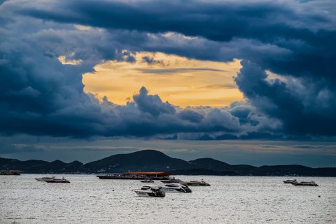 Storm clouds, Koh Larn, Thailand