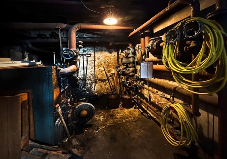 Wäschefabrik Museum, boiler room, original venue, Bielefeld, Germany