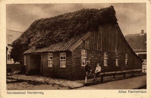 The Old Fisherman's House in the North Sea resort of Norderney, which is considered the oldest