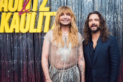 Bill Kaulitz and Tom Kaulitz at Kaulitz & Kaulitz season 3, premiere at Delphi Filmpalast, Berlin,