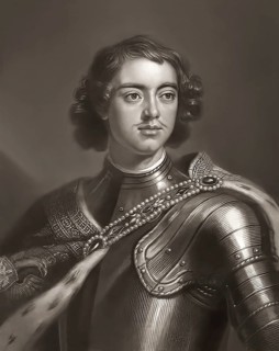Portrait of Peter the Great, Peter I or Pyotr Alexeyevich Romanov, 1672-1725, Emperor of the