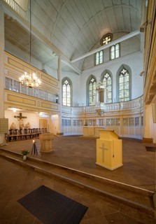 Johann-Sebastian-Bachkirche, Bachkirche, interior view, evangelical church, Johann Sebastian Bach,