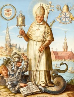 Saint Norbert of Xanten, c. 1080 — 1134, preaching against the Heresy of Tanchelm of Antwerp, early