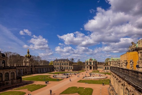 Dresdner Zwinger, Lustgarten, Dresden, Saxony, Germany