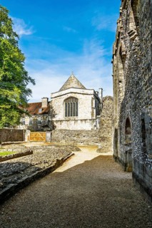 Ruins of Winchester Castle, Winchester, Hampshire, England, United Kingdom