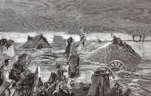 The dramatic effects of the storm surge of January 30 and 31, 1877 in the West Polder in the Dutch