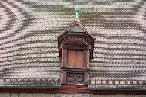 Historic dormer, Altdorf, Middle Franconia, Bavaria, Germany