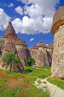 Europe, Turkey, Cappadocia, Cliffs, Cappadocia, Turkey