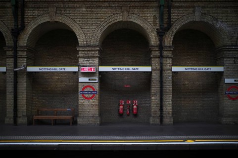 Notting Hill Gate Subway Station, Underground, Tube, Public Transport, London, England, Great
