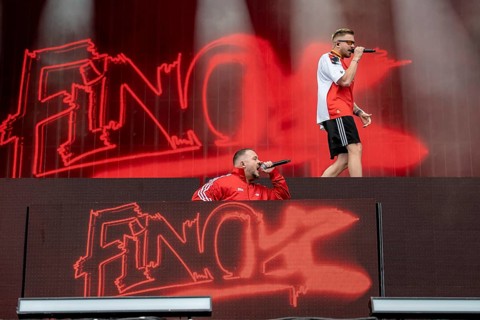 Finch (real name: Nils Wehowsky) live at Rock im Park on the Zeppelinfeld in Nuremberg on