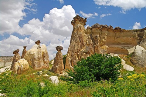 Europe, Turkey, Cappadocia, Cliffs, Cappadocia, Turkey