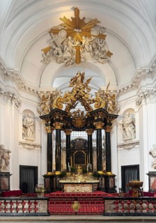 St. Salvator Cathedral in Fulda, officially High Cathedral of Fulda or Fulda Cathedral, interior